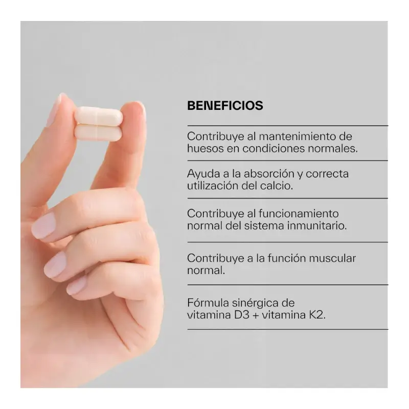 Ndl Pro-Health Vitamina D3 Y K2, 90 cápsulas