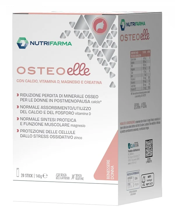 OSTEOELLE 20 STICK SENZA GLUTINE E LATTOSIO