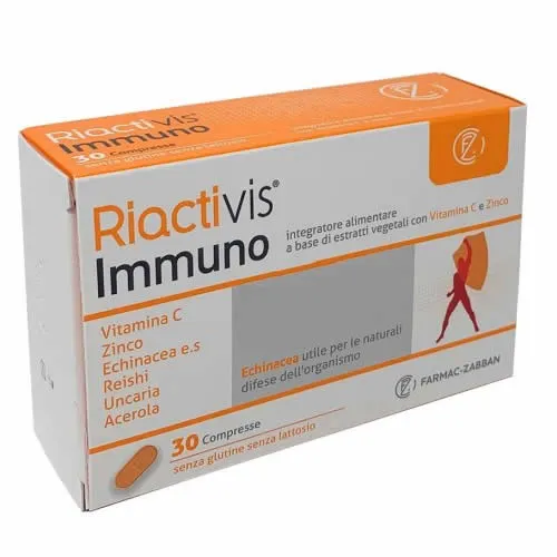 RIACTIVIS IMMUNO 30 COMPRESSE SENZA GLUTINE SENZA LATTOSIO