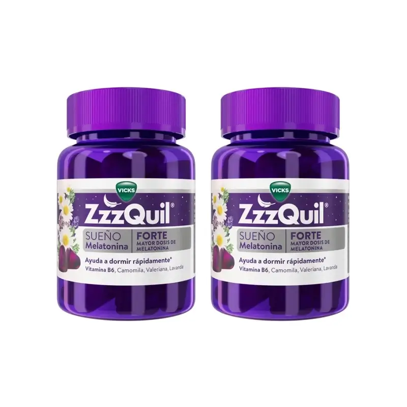 ZzzQuil Natura Forte Melatonina, Pack 2x30 Gummies
