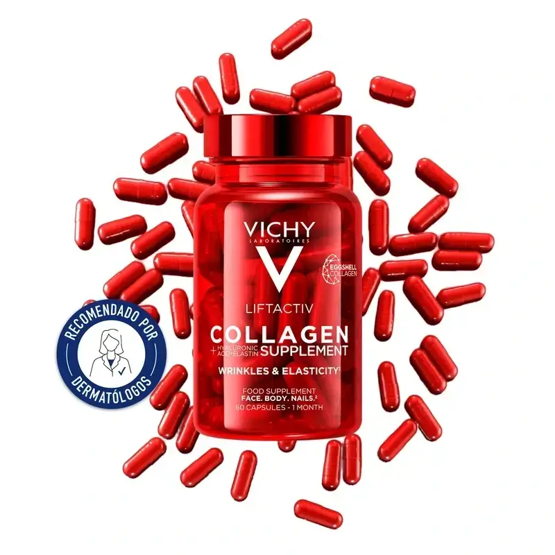Vichy Liftactiv Colágeno Antiedad Con Vitaminas Y Minerales, 2X60 Cápsulas