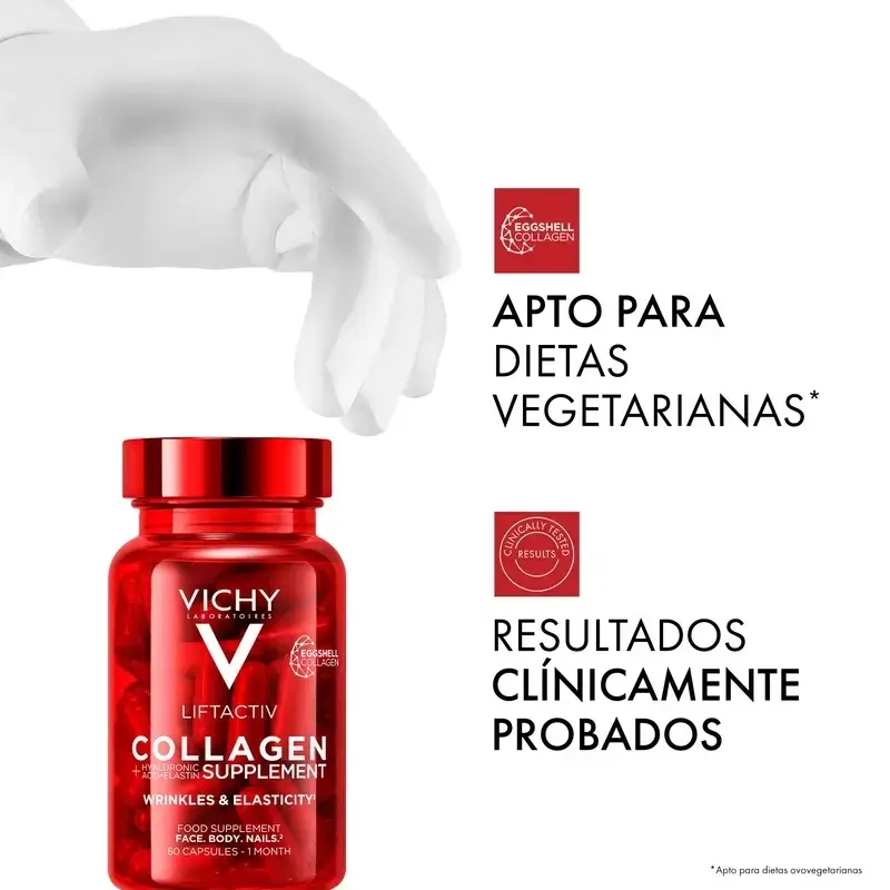 Vichy Liftactiv Colágeno Antiedad Con Vitaminas Y Minerales, 2X60 Cápsulas