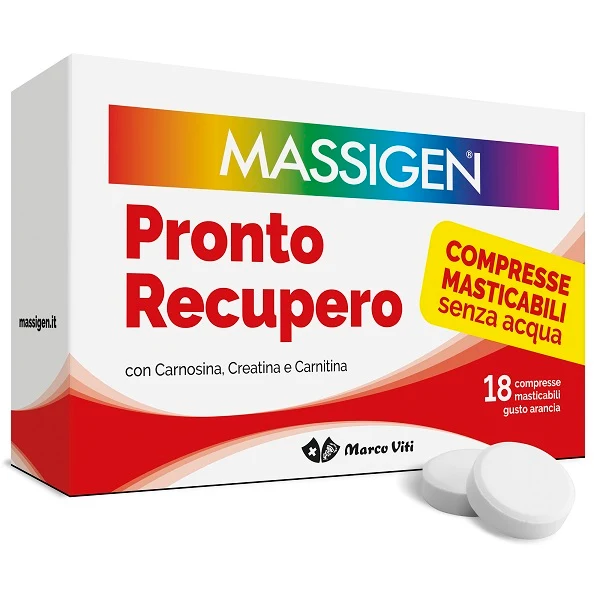 MASSIGEN PRONTO RECUPERO 18 COMPRESSE MASTICABILI