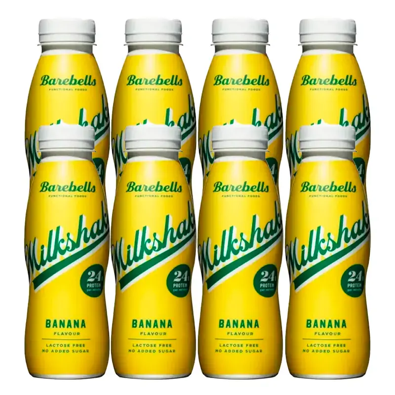 Barebells Milkshake Banana, Pack 8 x 330 ml