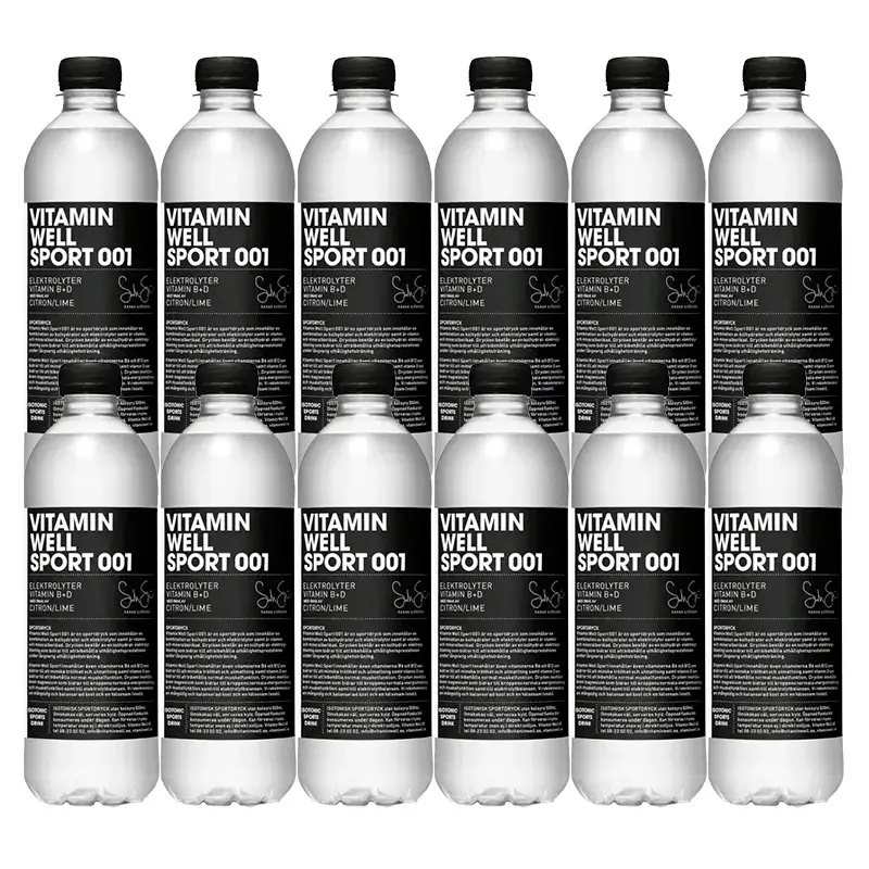 Vitamin Well Sport 001 , pack 12 x 500 ml