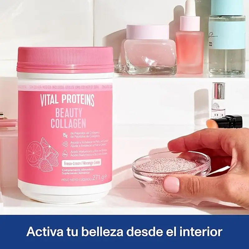 Vital Proteins Pack colágeno neutro y beauty collagen fresa limon
