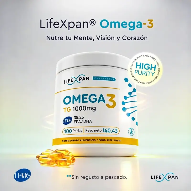 Lifexpan Omega 3 Ultra Puro Ifos 1000 Mg , 100 capsulas