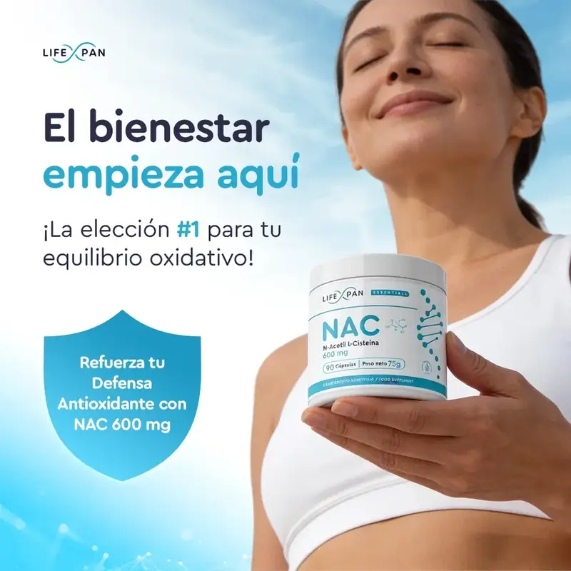 Lifexpan Nac 600 Mg N-Acetilcisteína , 90 capsulas