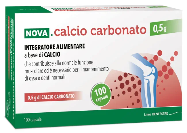 NOVA CALCIO CARBONATO 0,5 G 100 CAPSULE