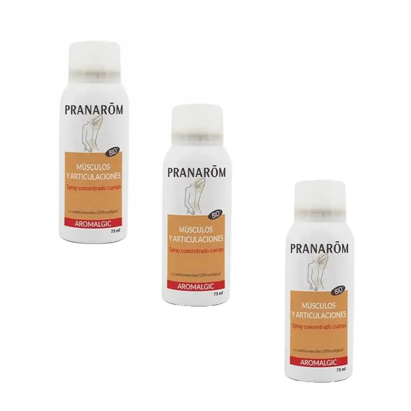 Pranarôm Aromalgic Spray Concentrado Músculos Y Articulaciones Bio, 3X75 Ml