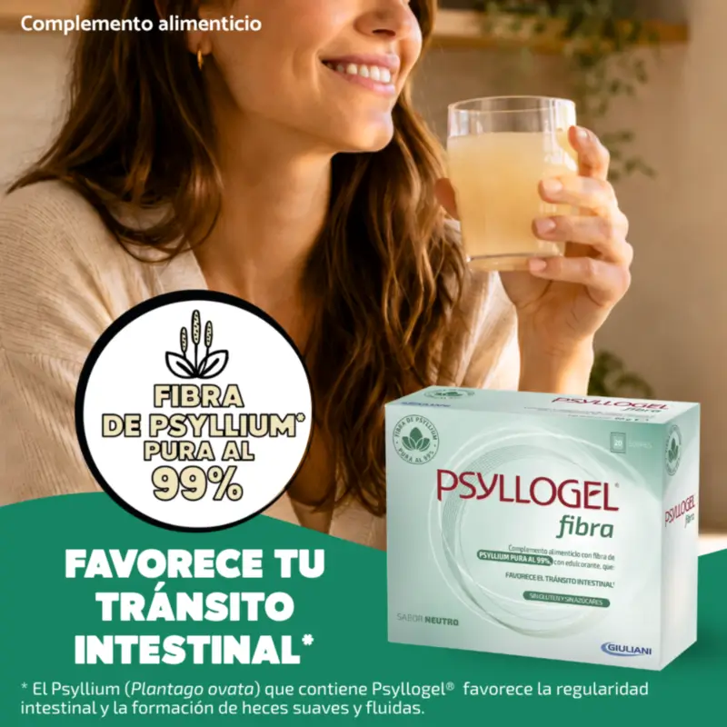 Psyllogel Fibra Sabor Neutro, 20 Sobres