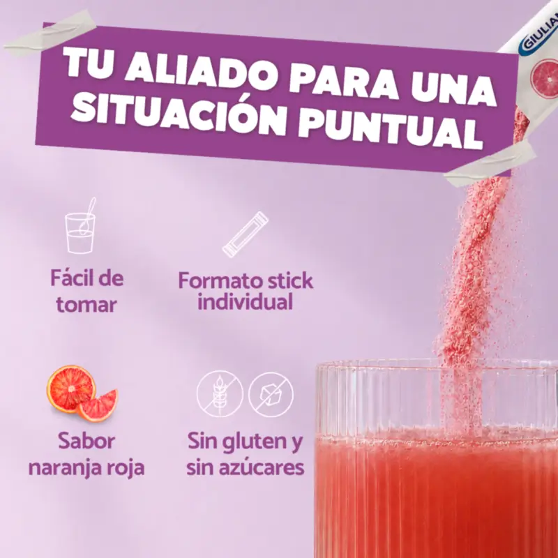 Psyllogel Fast 14,7 G Sabor Naranja Roja, 10 Sticks