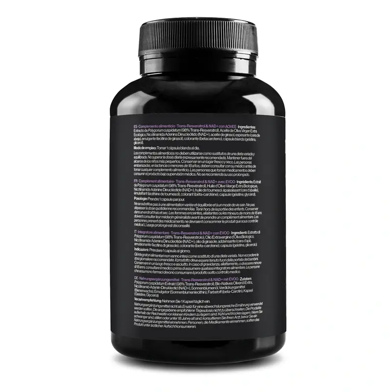 Zenement Trans-Resveratrol & Nad+ Con Aove, 90 cápsulas blandas