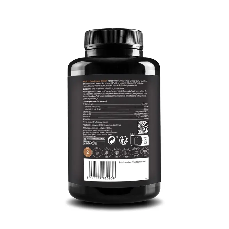 Zenement Shilajit, 120 cápsulas veganas