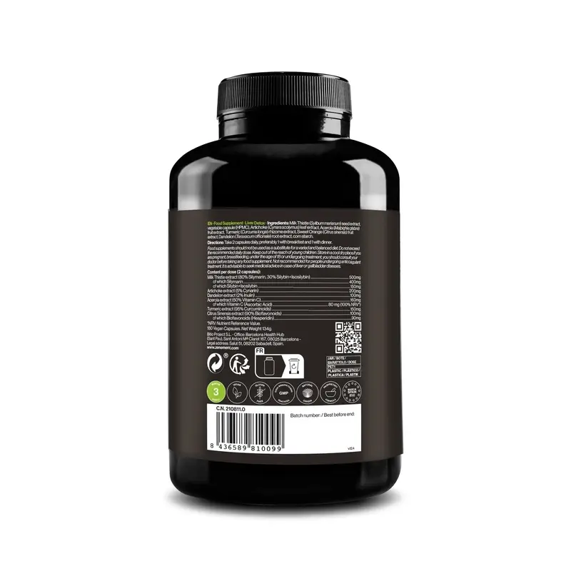 Zenement Detox Hígado, 180 cápsulas veganas