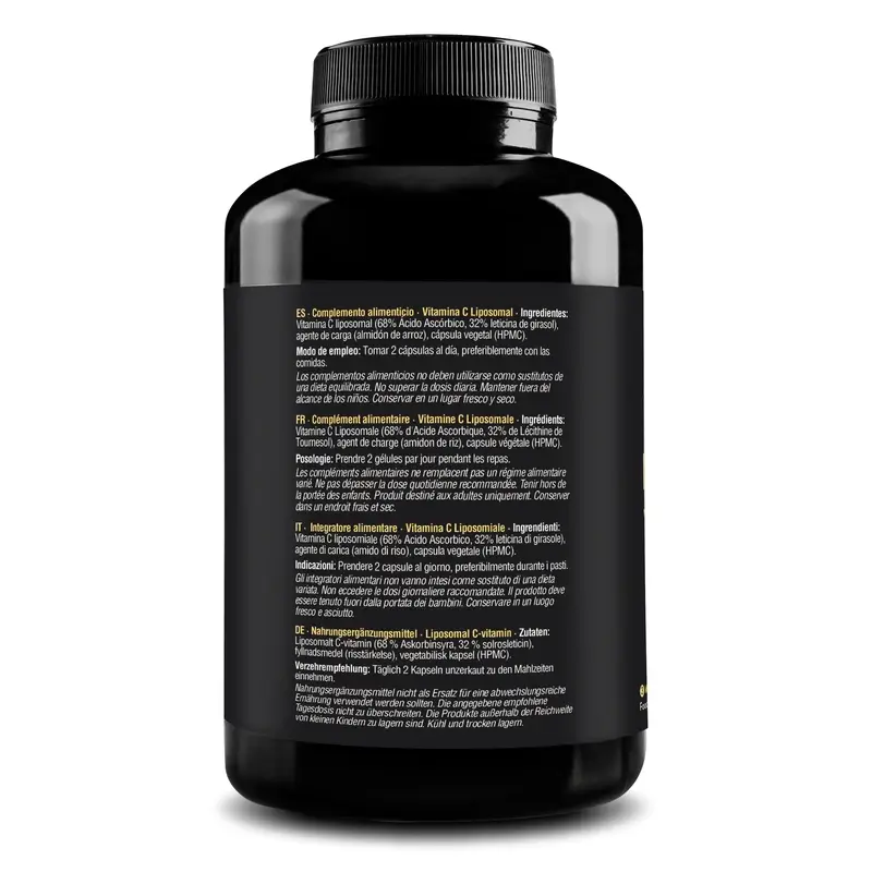 Zenement Vitamina C Liposomal, 180 cápsulas veganas