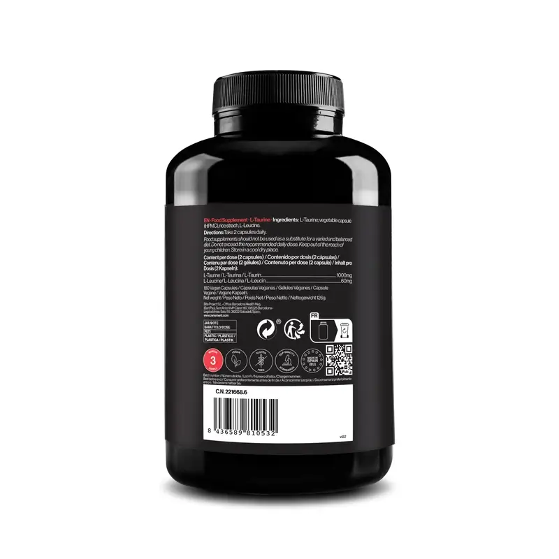 Zenement L-Taurina, 180 cápsulas veganas