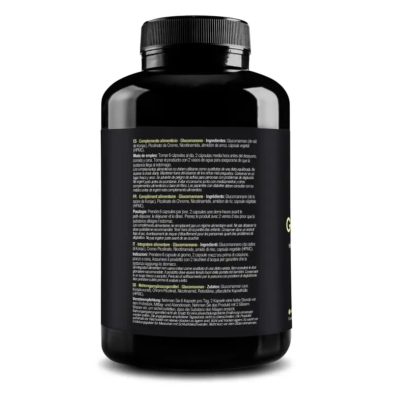 Zenement Glucomanano Saciante Natural, 180 cápsulas veganas