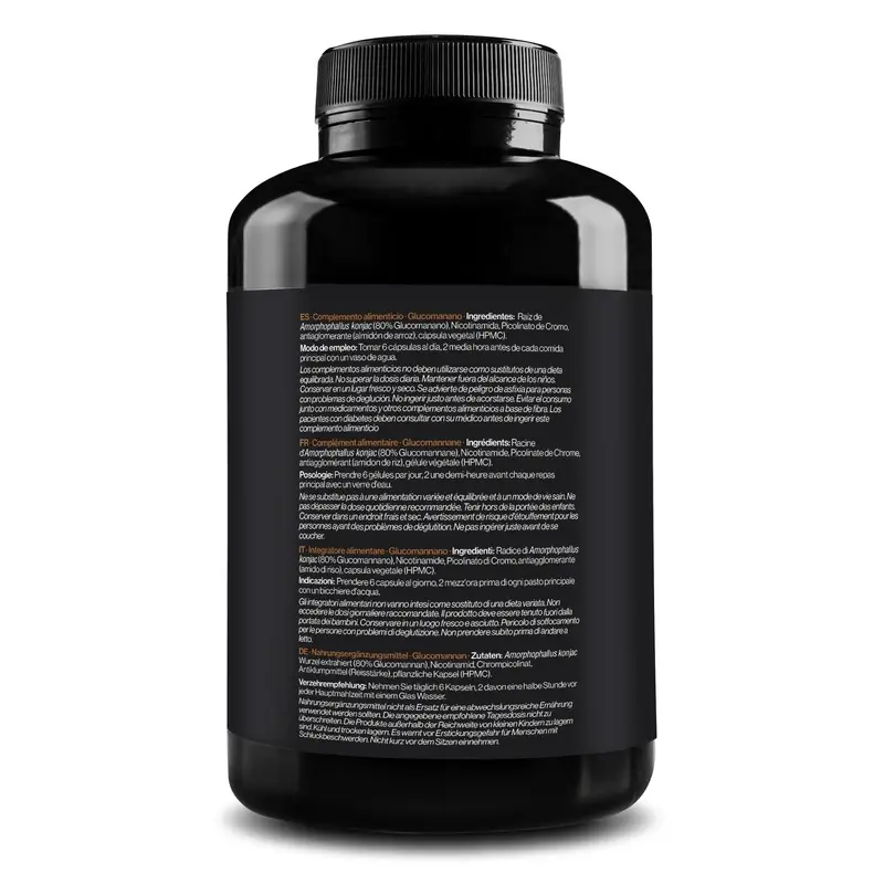 Zenement Glucomanano Saciante Natural, 180 cápsulas veganas