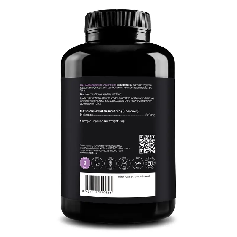 Zenement D-Manosa, 180 cápsulas veganas