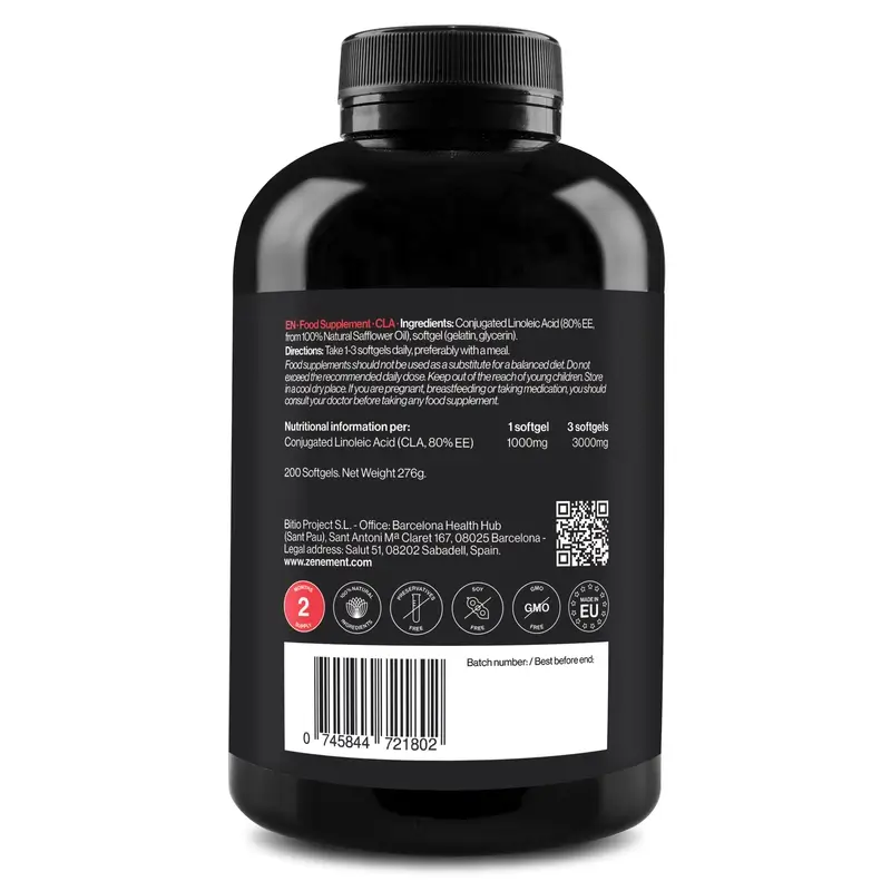 Zenement Cla 3000 Mg, 200 cápsulas blandas