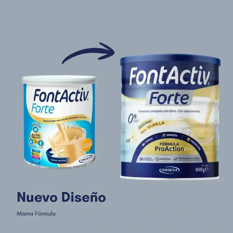 Fontactiv Forte ProAction Vainilla, Pack 6 x 800g