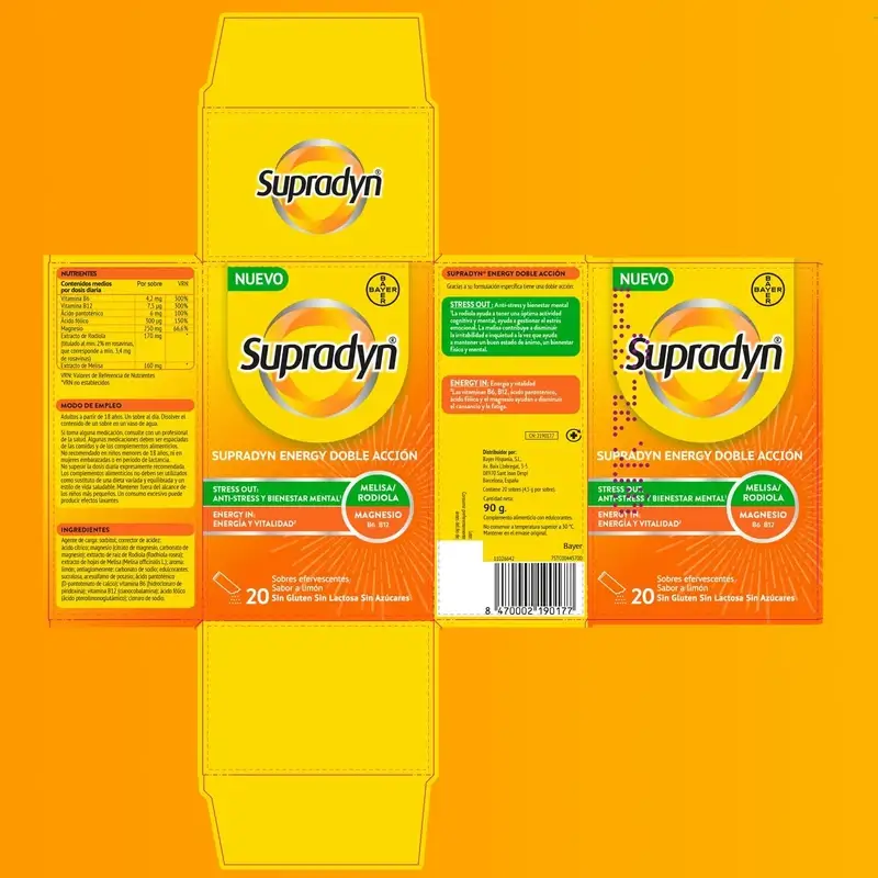 Supradyn Energy Doble Acción, 20 Sobres