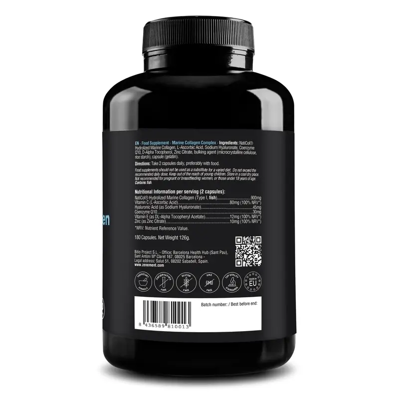 Zenement Marine Collagen Complex, 180 capsules