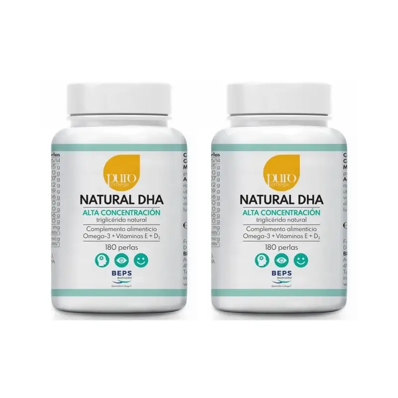 Puro Omega Natural Dha Alta Concentracion , 2X180 Perlas