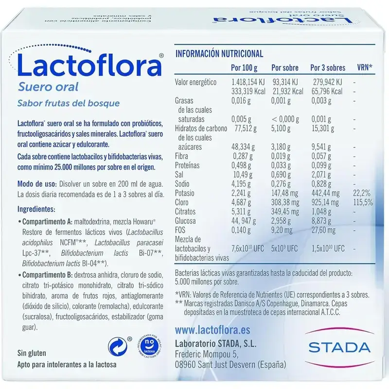 Lactoflora Suero Oral, 2X6 Sobres