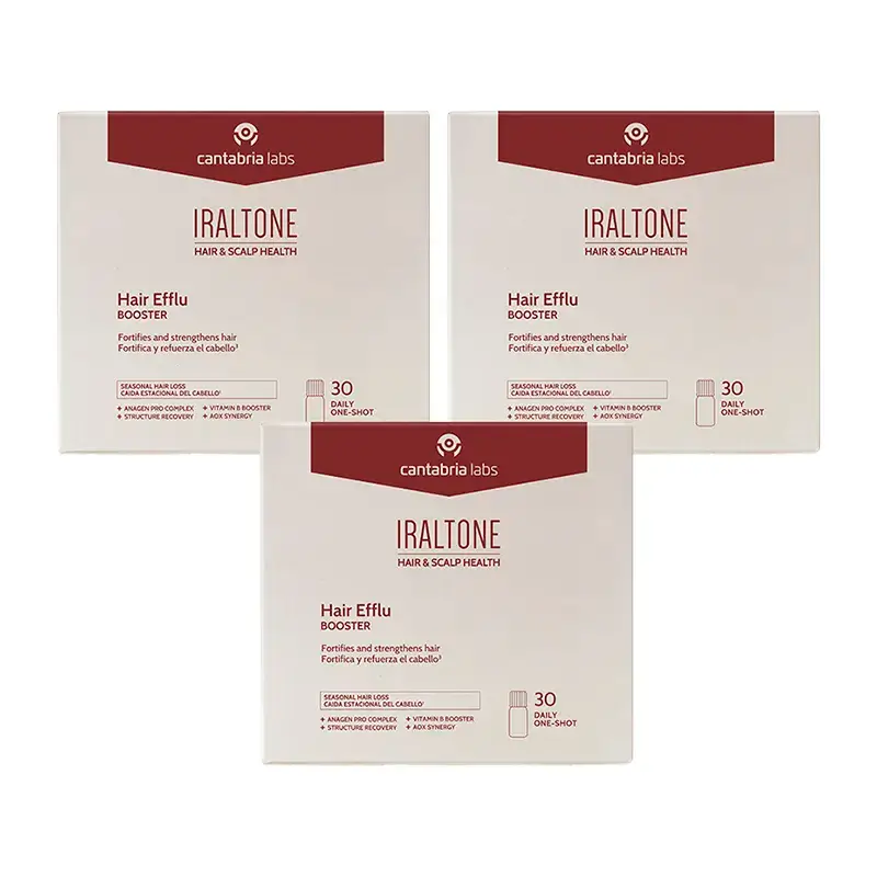 Iraltone Capilar Efflu Booster, Pack 3 , 90X15Ml
