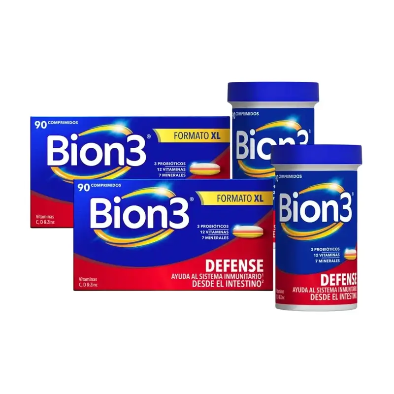 Bion3 Defense Multivitamínicos, 2X90 Comprimidos