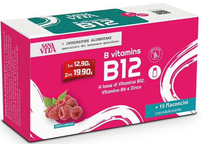 SANAVITA B VITAMINS B12 15 FLACONCINI