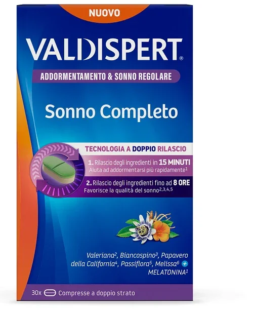 VALDISPERT SONNO COMPLETO 30 COMPRESSE A DOPPIO STRATO