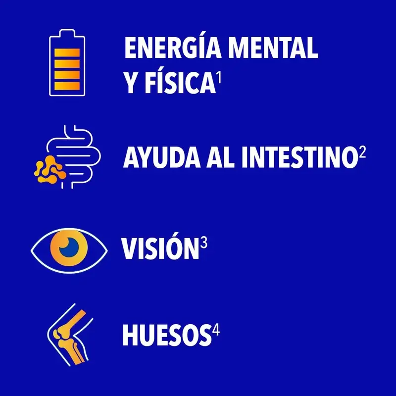 Bion3 Energy 50+ Multivitamínicos Con Probióticos, 120 comprimidos