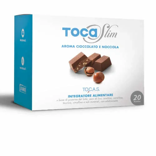 TOCASLIM CREMA DI CIOCCOLATO E NOCCIOLA 20 BUSTE DA 18 G