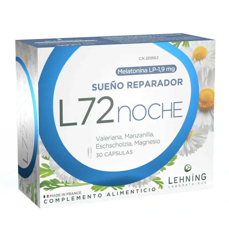 Lehning Complemento Alimenticio L72 Noche, 30 Cápsulas