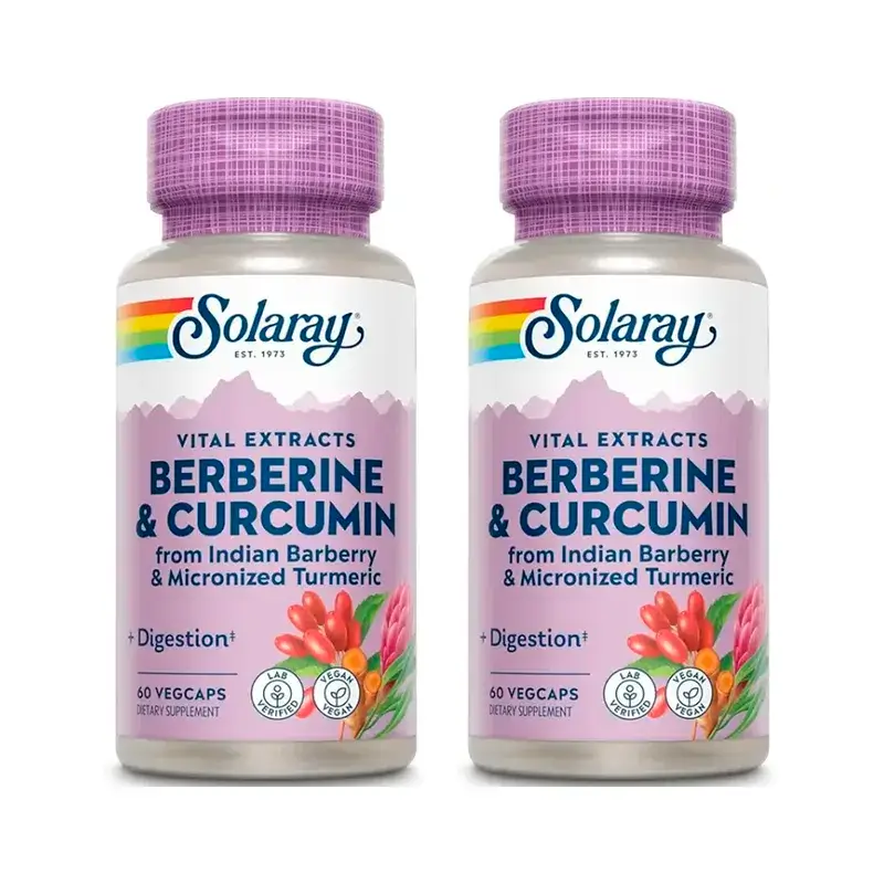 Solaray Berberine & Curcumin Pack 2 x 60 Cápsulas