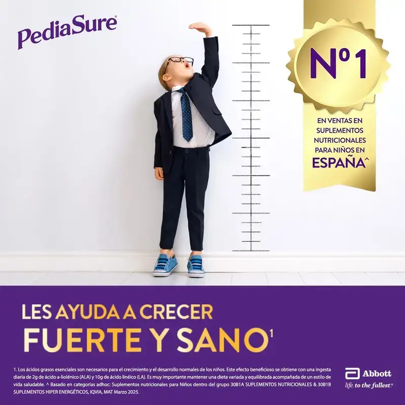 Pediasure Drink Vainilla Niños, 4 Botellas x 220 ml Pack 3