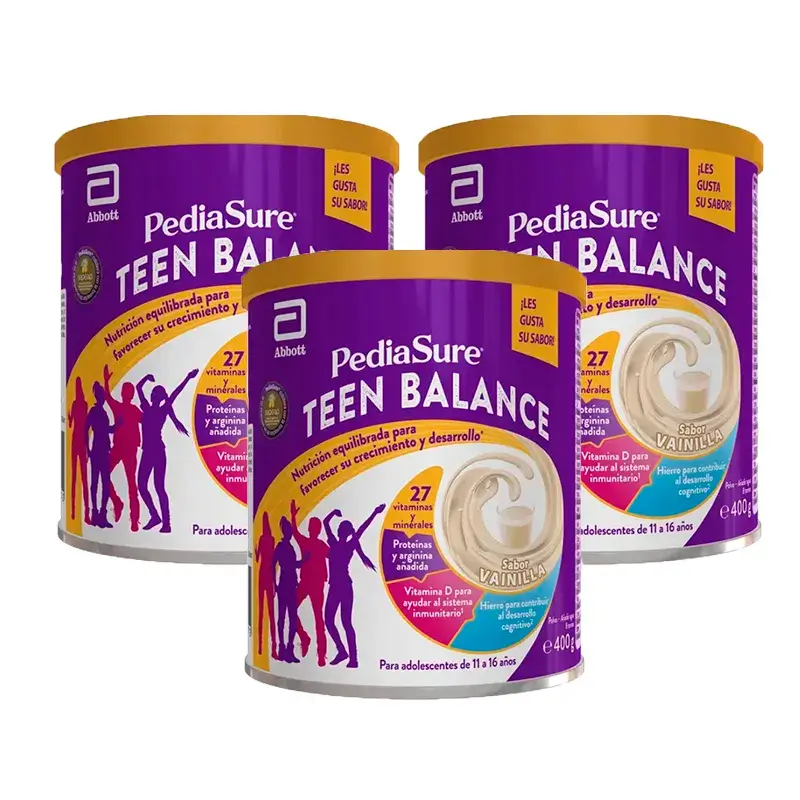 Pediasure Teen Balance Vainilla Adolescentes, 3x400 gr