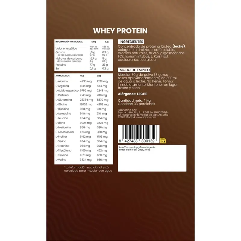Sotya Whey Protein Cafe Macchiato Doypack , 1000 gr