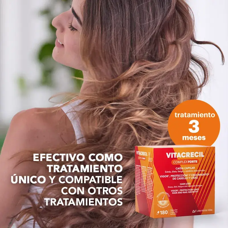 Vitacrecil Complex Forte, Pack 3 x 180 cápsulas