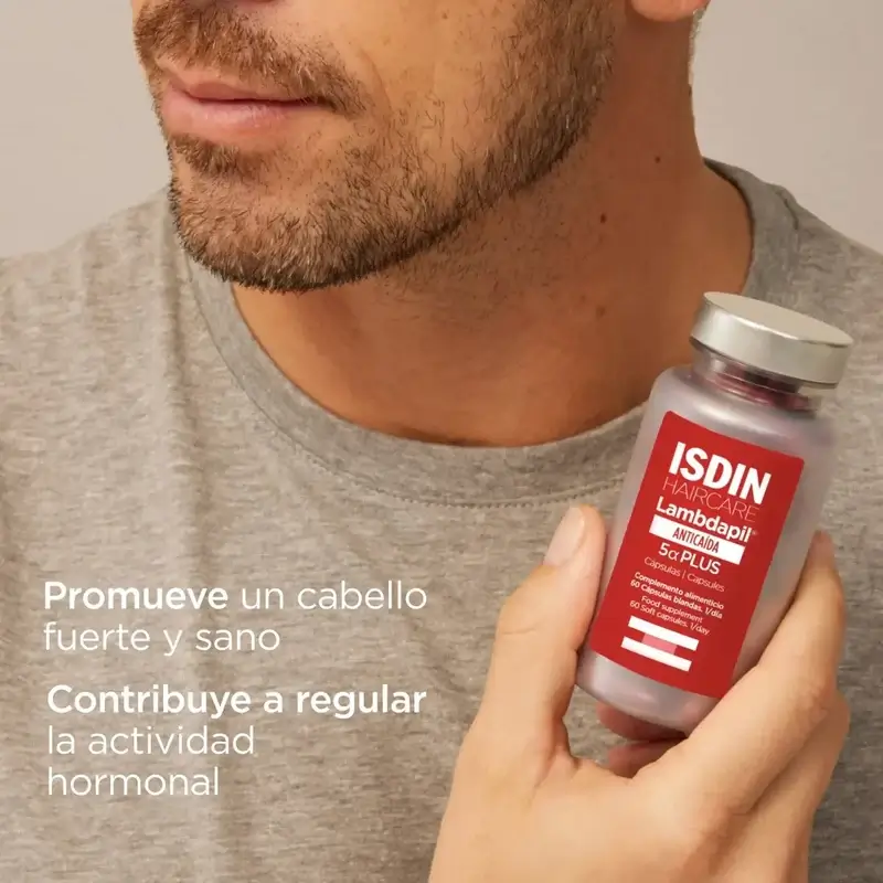 Isdin Lambdapil 5 Alfa Plus Cápsulas, Pack 3 x 60 Unidades