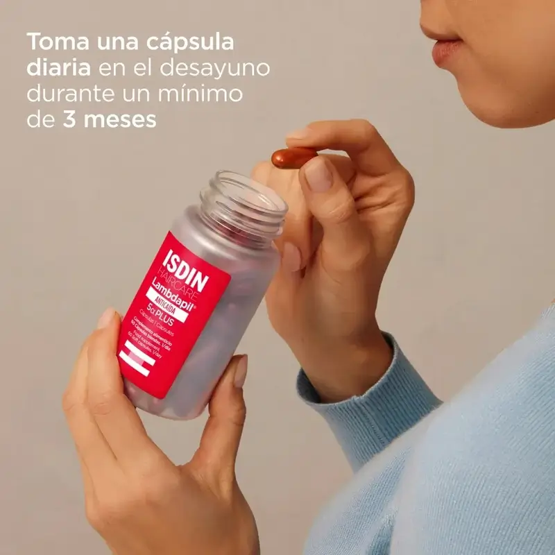 Isdin Lambdapil 5 Alfa Plus Cápsulas, Pack 3 x 60 Unidades