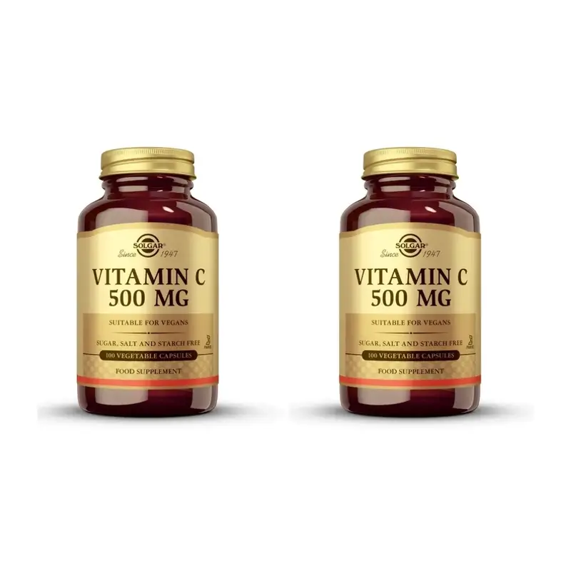 Solgar Vitamina C 500 Mg, 2X100 Cápsulas