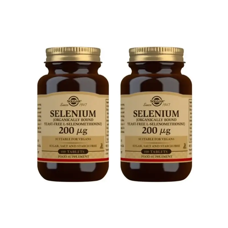 Solgar Selenio Sin Levadura, 2X100 Comprimidos