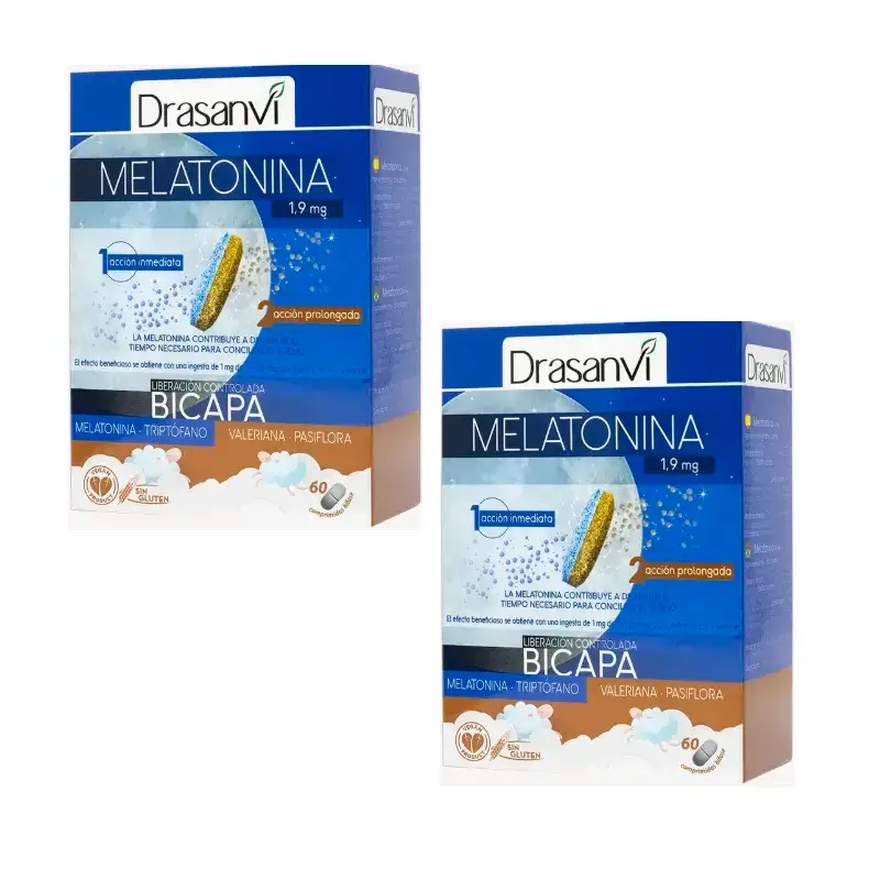 Drasanvi Melatonina Bicapa Retard , 2X60 Comprimidos