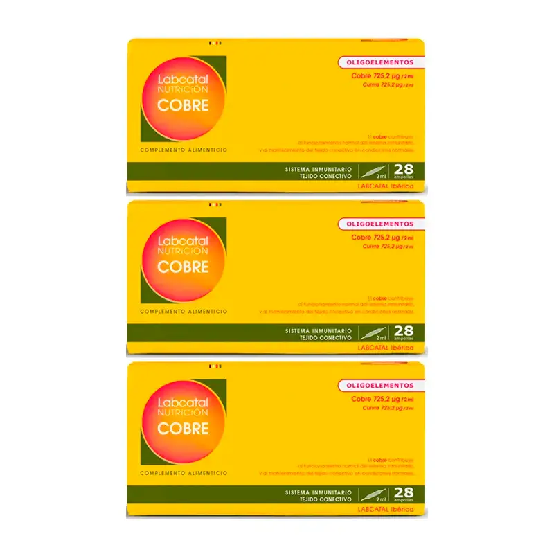Labcatal Cobre, 3X28 Ampollas