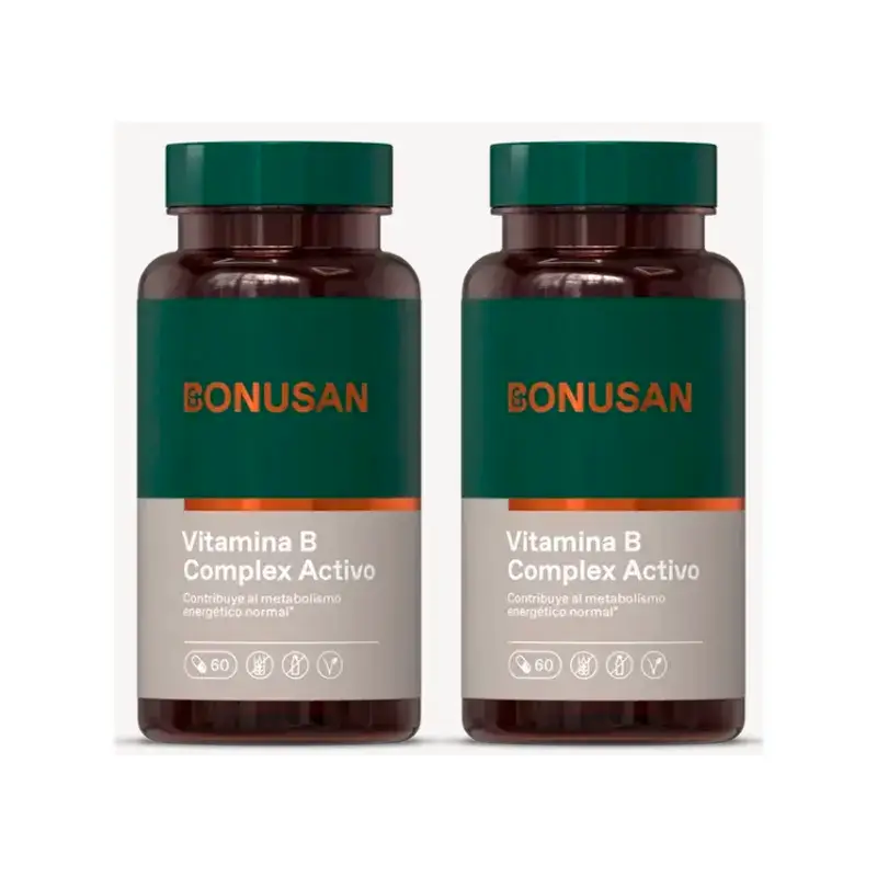 Bonusan Vitamina B Complex Activo , 2X60 Cápsulas
