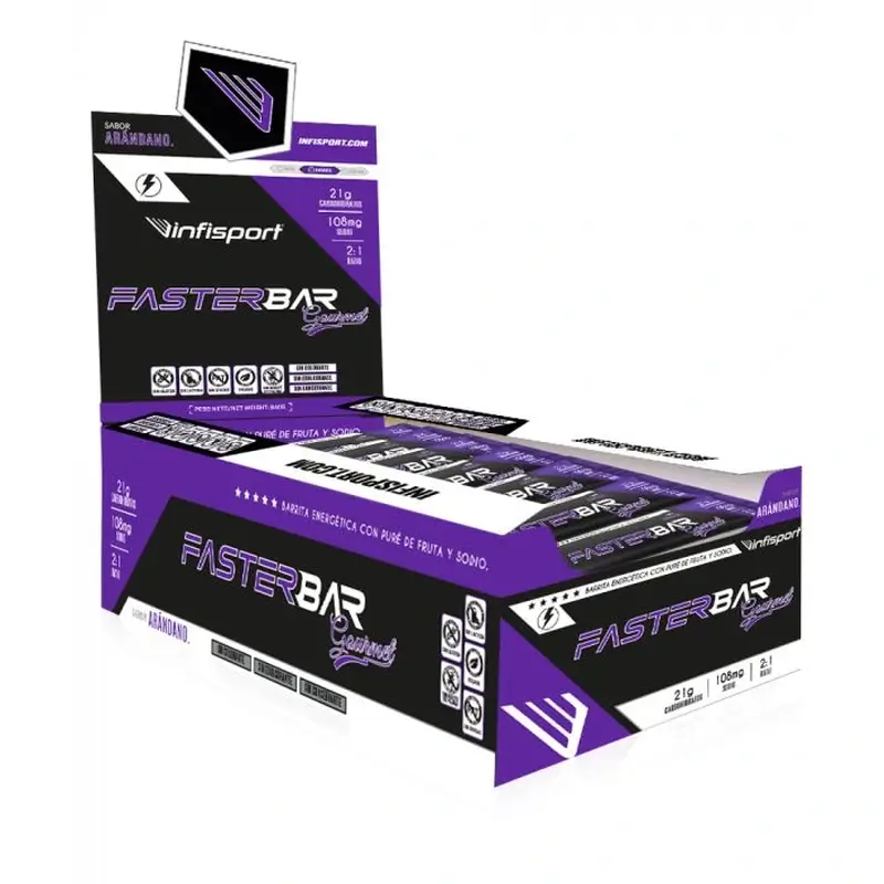 Infisport Caja Faster Gourmet Arandano , 28 unidades